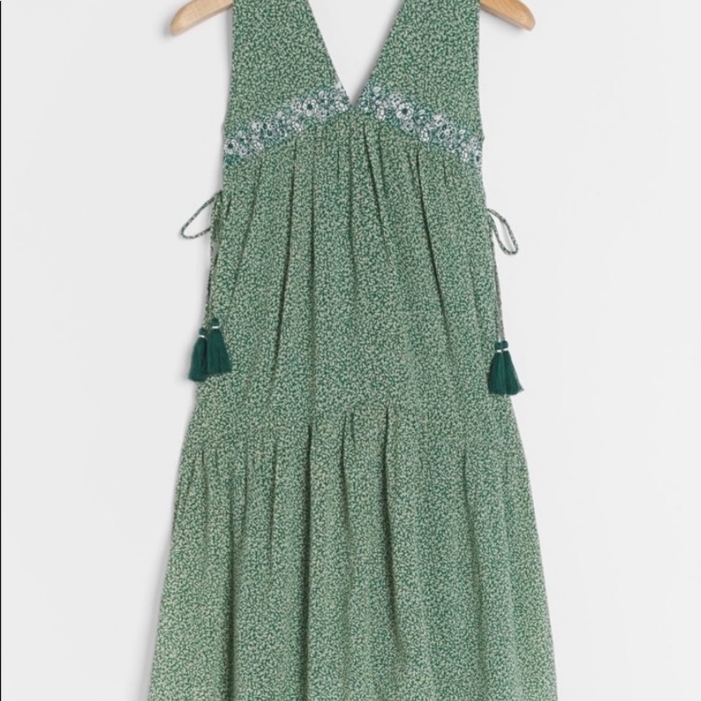 Anthropologie Aida Embroidered Dress Sz M
